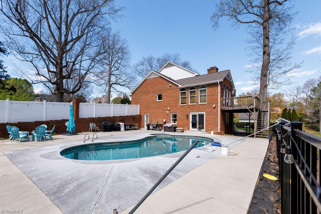 2611 Burke Farm Road Clemmons, NC 27012 - Photo 16 of 24 Salt water pool and huge deck space