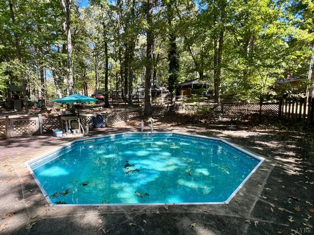 a view of an outdoor space and a yard