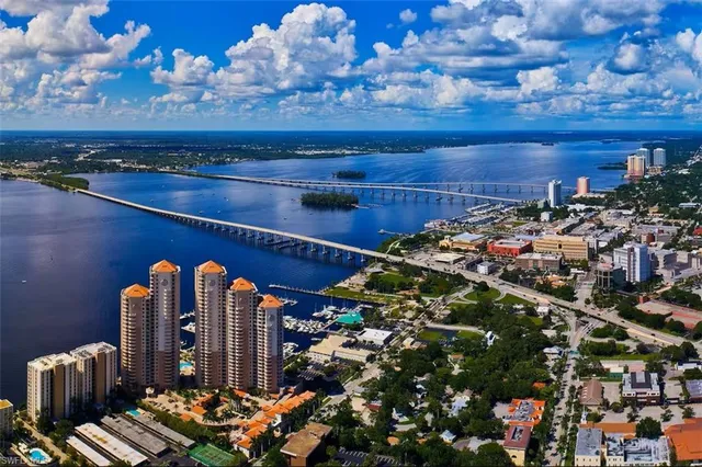 a front view of a building