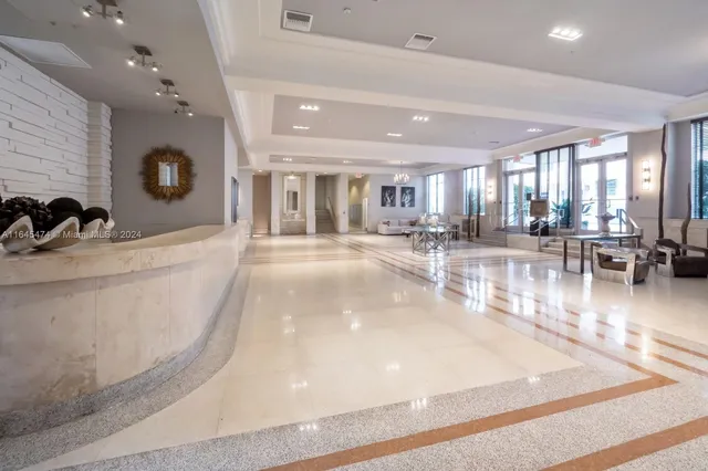 a garden with palm trees