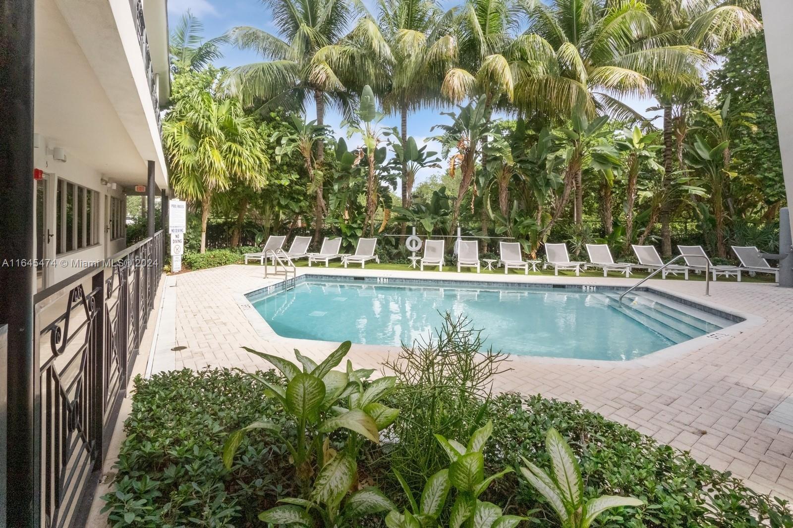 435 21st Street, Unit 310 Miami Beach, FL 33139 - Photo 22 of 28 a view of outdoor space yard and swimming pool
