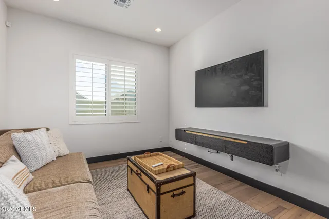 an aerial view of residential house with parking space