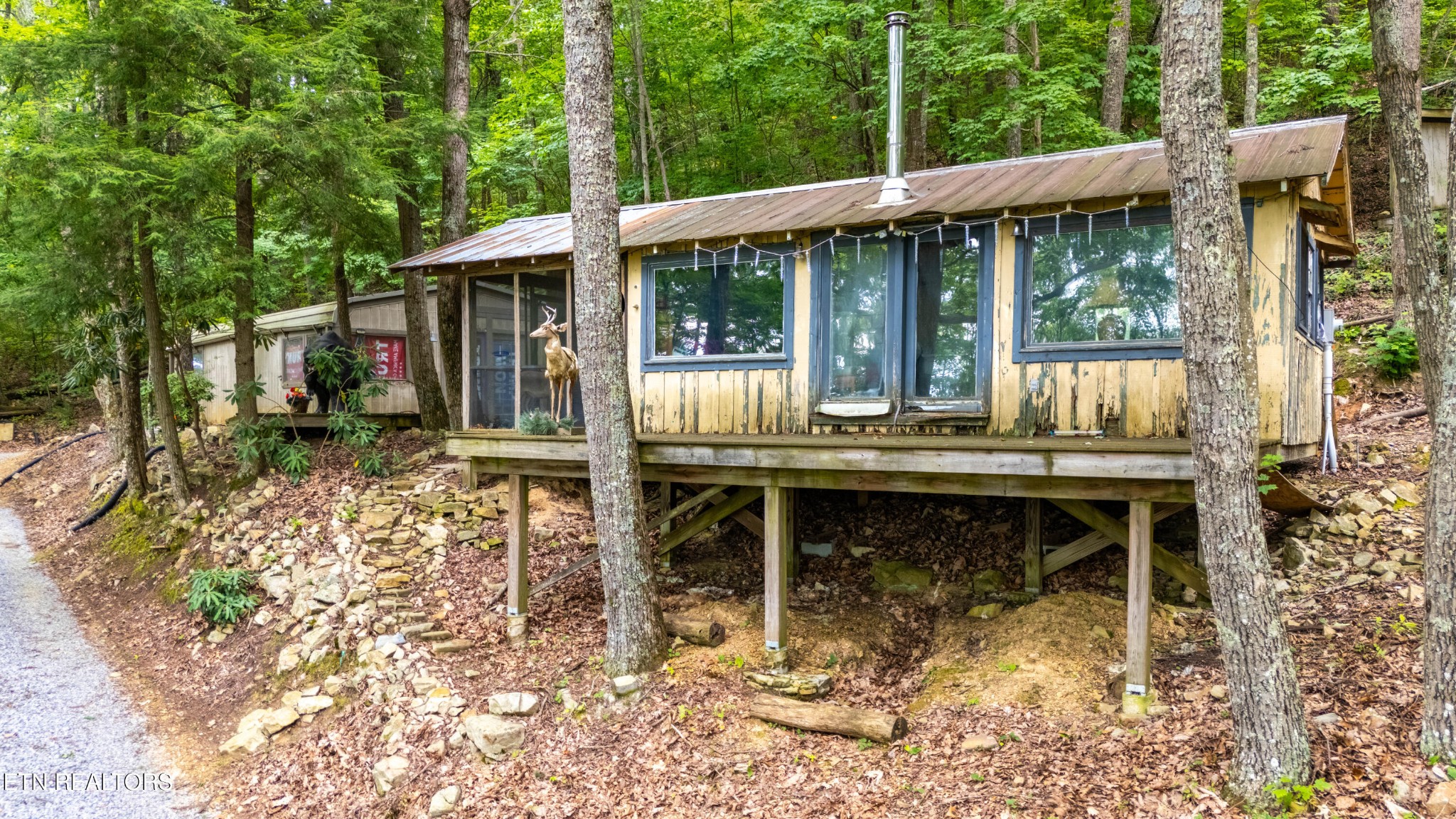 2939 Dupont Springs Road Sevierville, TN 37862 - Photo 2 of 20 a backyard of a house with yard table and chairs