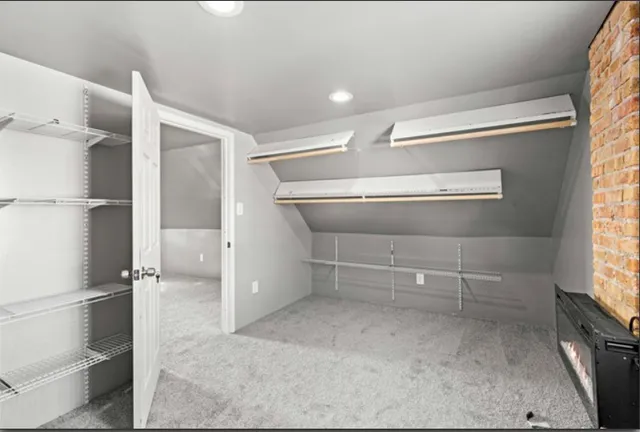 a view of storage and utility room