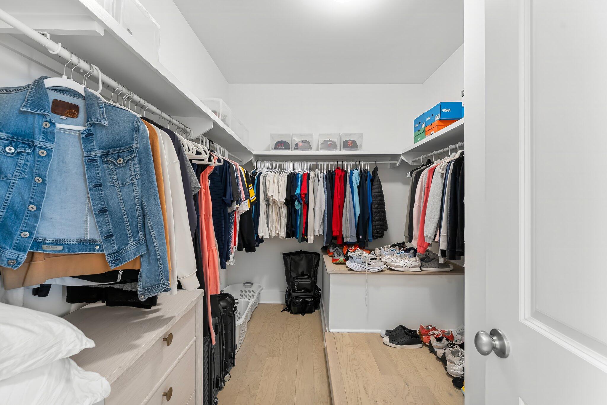 15 Beach View Drive Inlet Beach, FL 32461 - Photo 14 of 46 a view of walk in closet with clothes and shoes