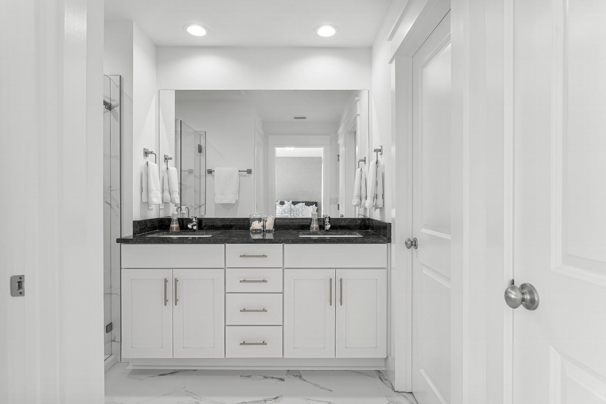 15 Beach View Drive Inlet Beach, FL 32461 - Photo 23 of 46 a bathroom with a sink and a mirror