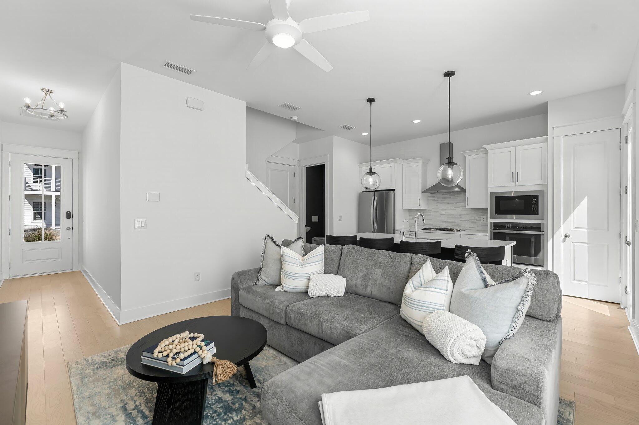 15 Beach View Drive Inlet Beach, FL 32461 - Photo 44 of 46 a living room with furniture and a view of kitchen
