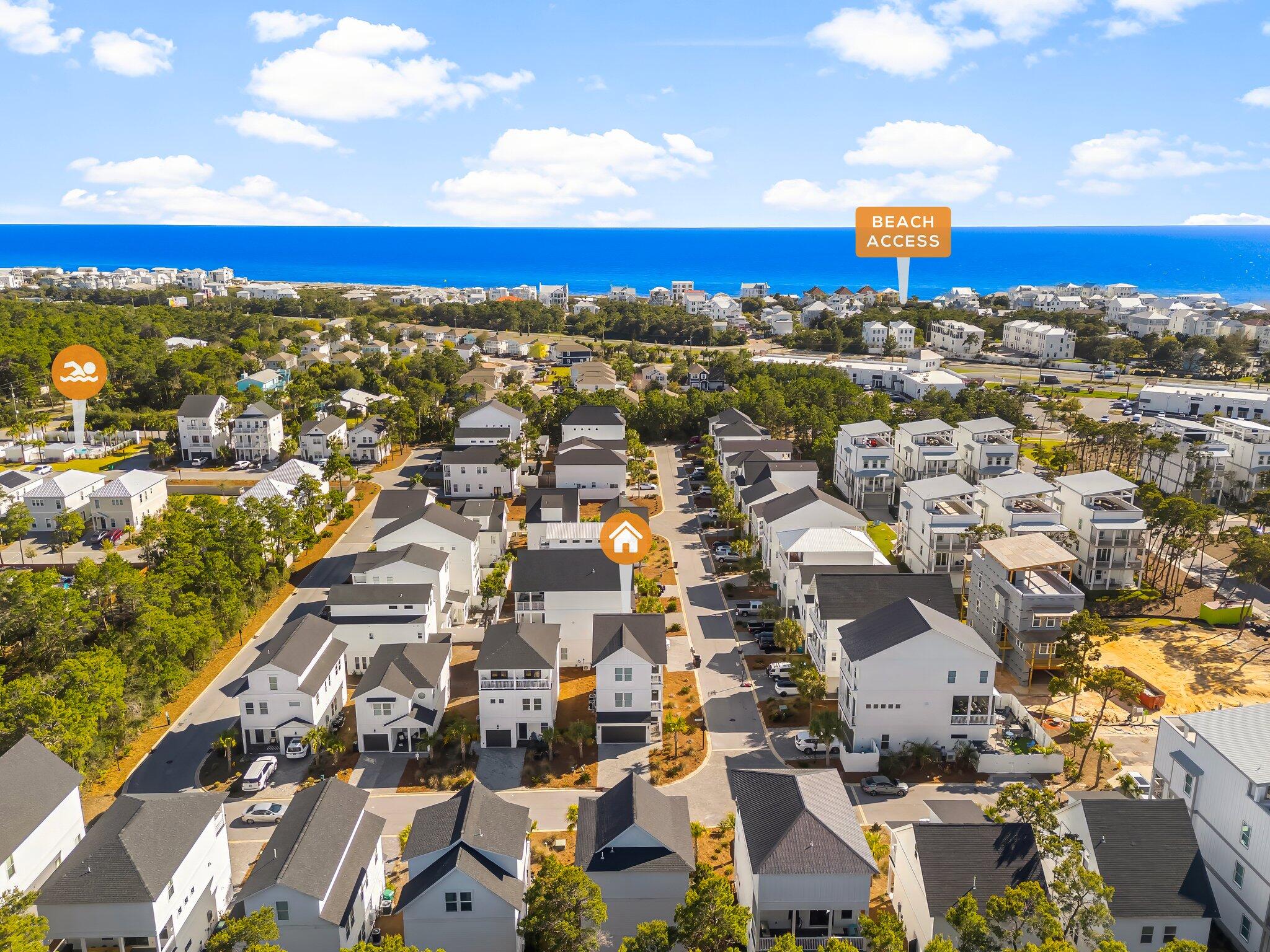 15 Beach View Drive Inlet Beach, FL 32461 - Photo 39 of 46 an aerial view of residential houses with outdoor space