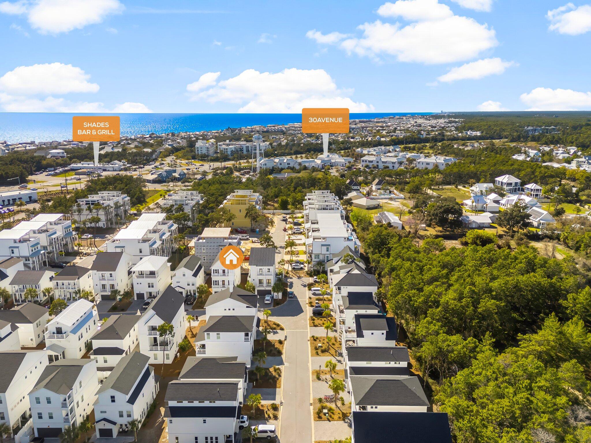 15 Beach View Drive Inlet Beach, FL 32461 - Photo 40 of 46 an aerial view of residential houses with city view