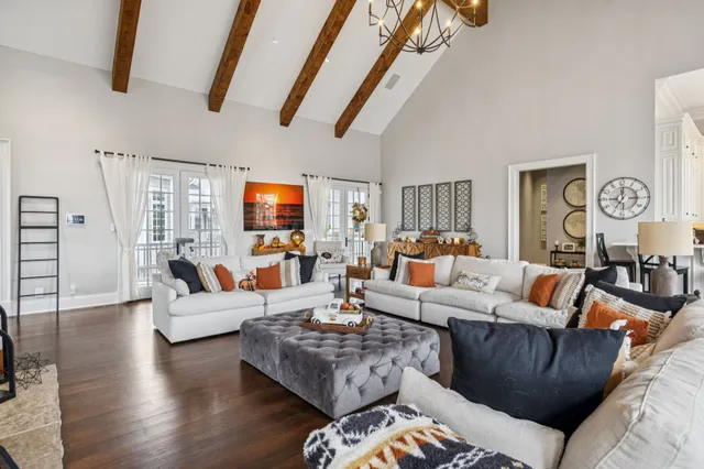 a car parked in a garage