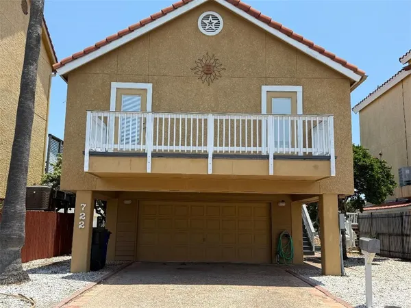 a view of a house with a balcony