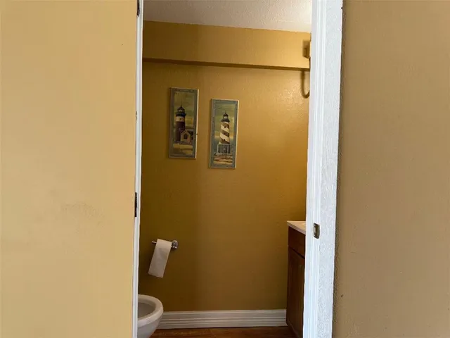 a view of a room with an empty space