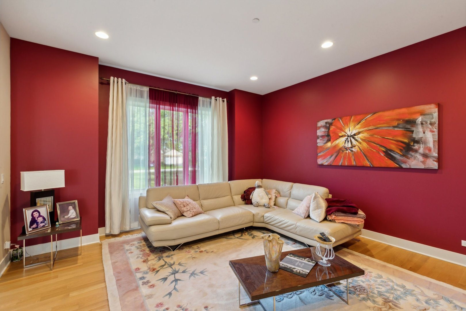 264 Linden Road Northbrook, IL 60062 - Photo 19 of 88 a living room with furniture and wooden floor