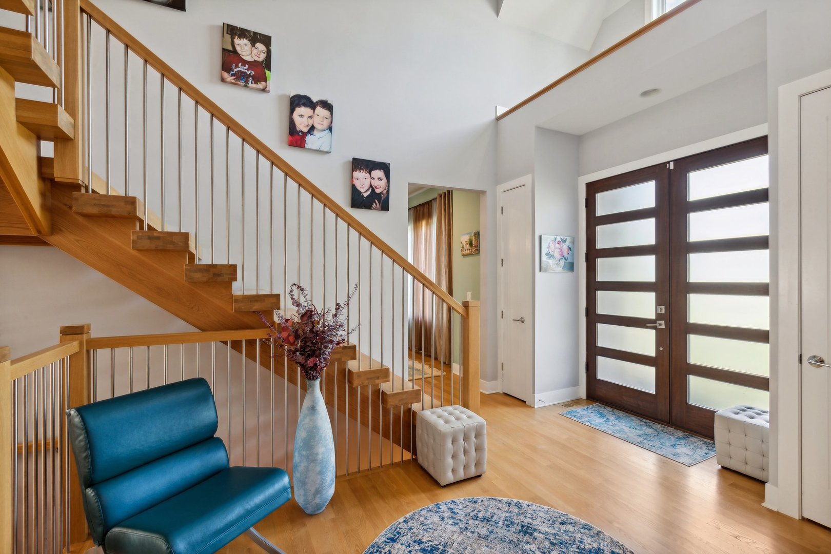 264 Linden Road Northbrook, IL 60062 - Photo 6 of 88 a view of entryway and hall with wooden floor