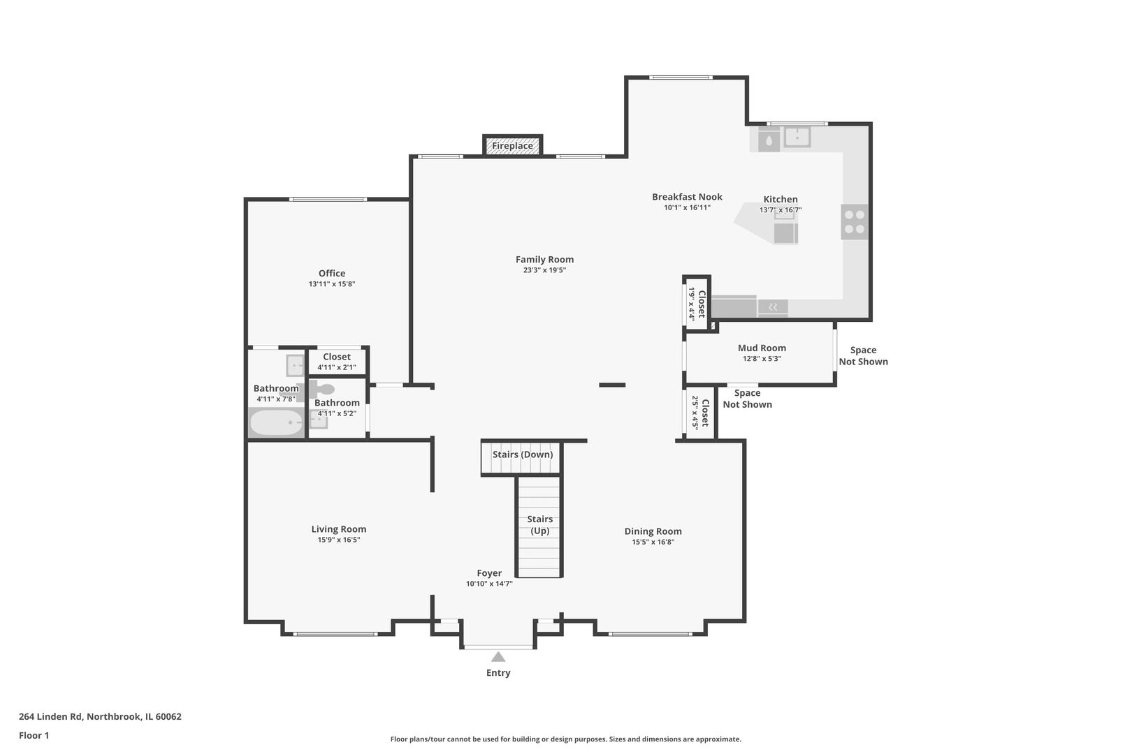 264 Linden Road Northbrook, IL 60062 - Photo 88 of 88 a picture of floor plan