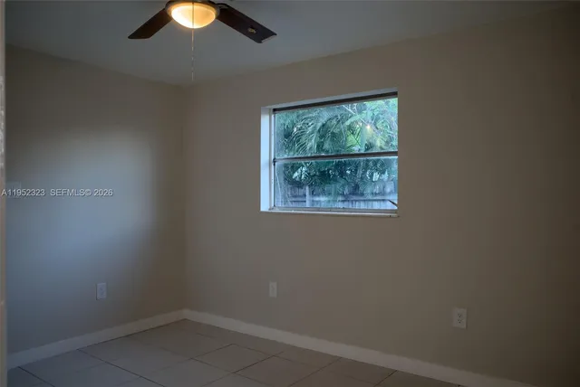 a view of a small space with window