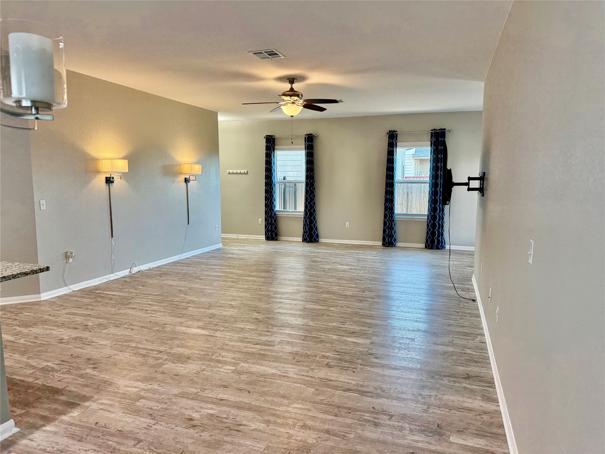 305 Rusk Bluff Avenue Leander, TX 78641 - Photo 14 of 34 Spacious Living room / great room with custom slide up/ down blinds
