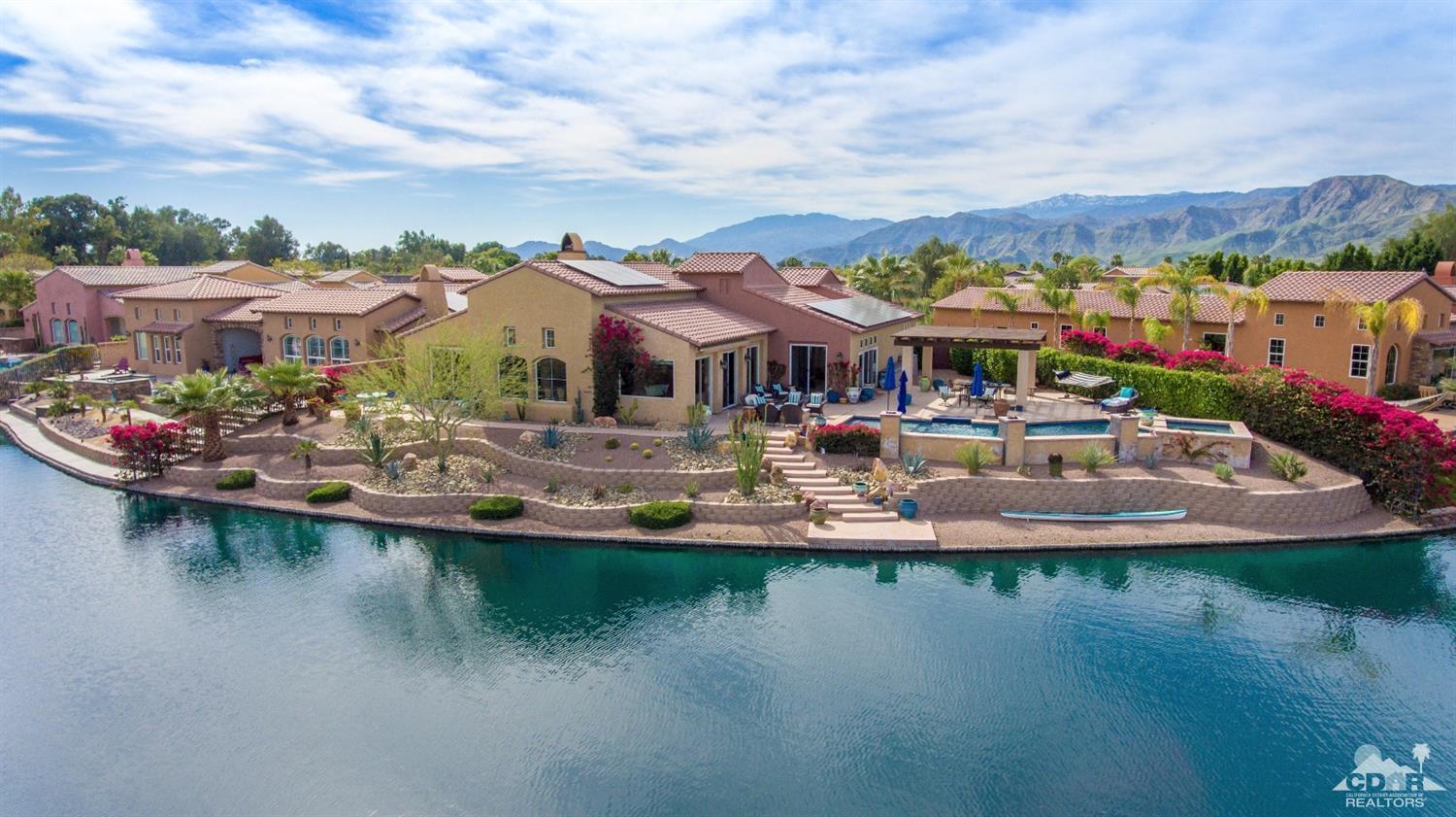 10 Via Santa Ramona Rancho Mirage, CA 92270 - Photo 21 of 78 a view of a lake with a houses lake and ocean view