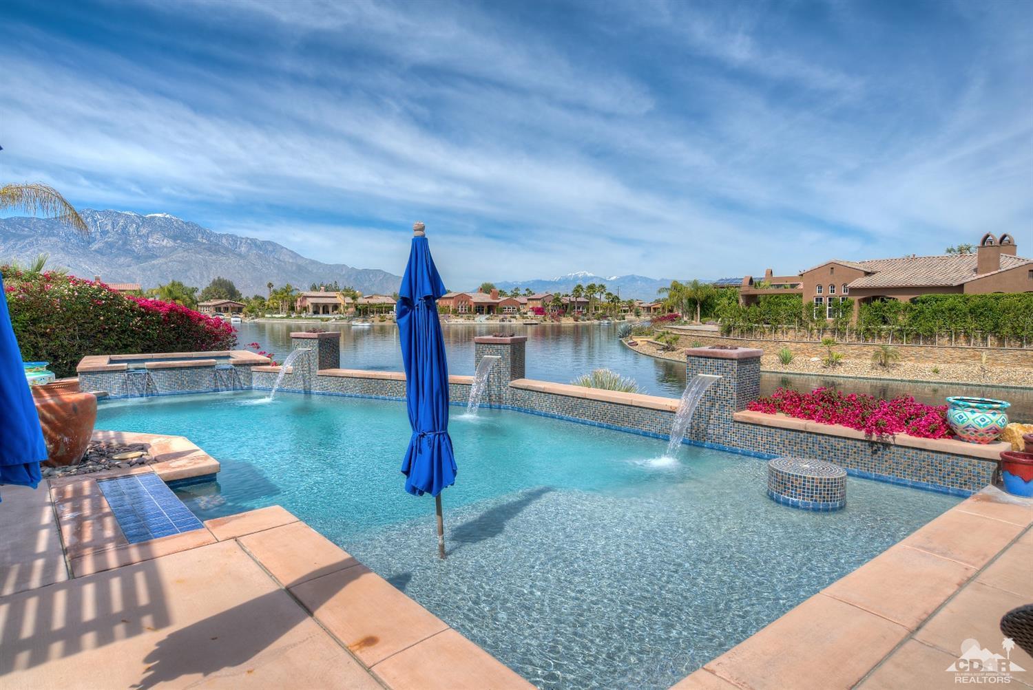 10 Via Santa Ramona Rancho Mirage, CA 92270 - Photo 36 of 78 a view of a backyard with swimming pool