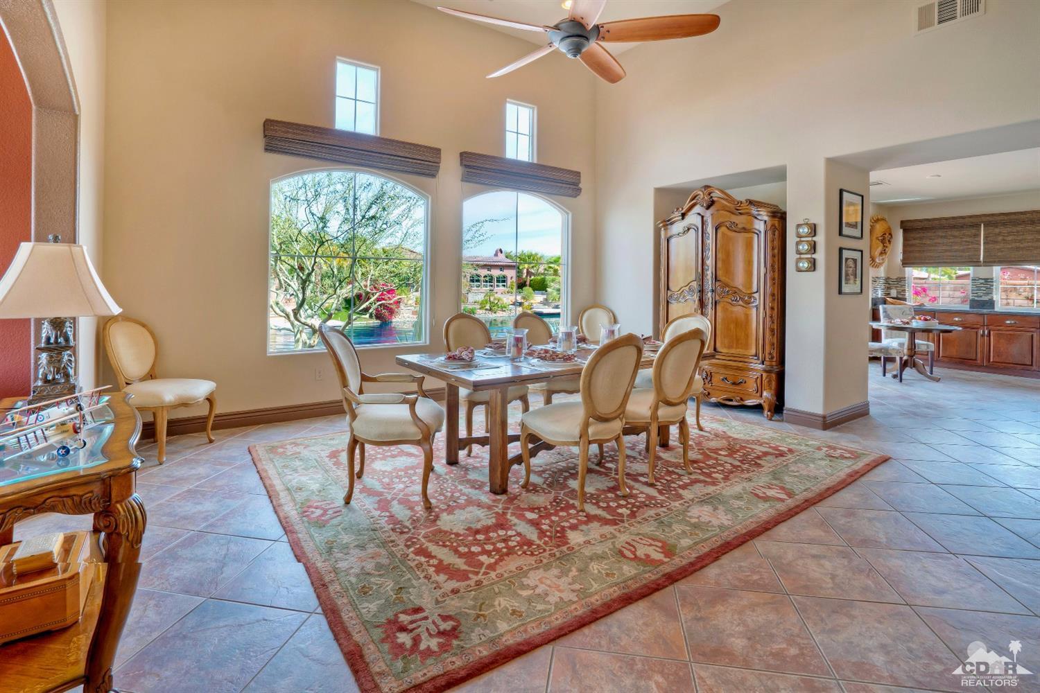 10 Via Santa Ramona Rancho Mirage, CA 92270 - Photo 53 of 78 a view of a dining room with furniture