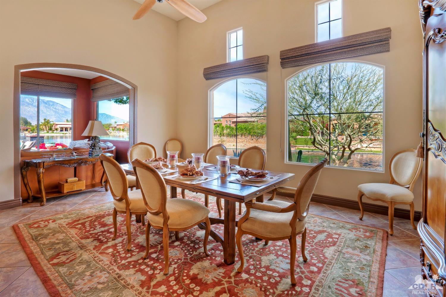 10 Via Santa Ramona Rancho Mirage, CA 92270 - Photo 54 of 78 a view of a dining room with furniture window and outside view