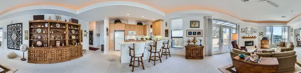 a view of a livingroom with furniture