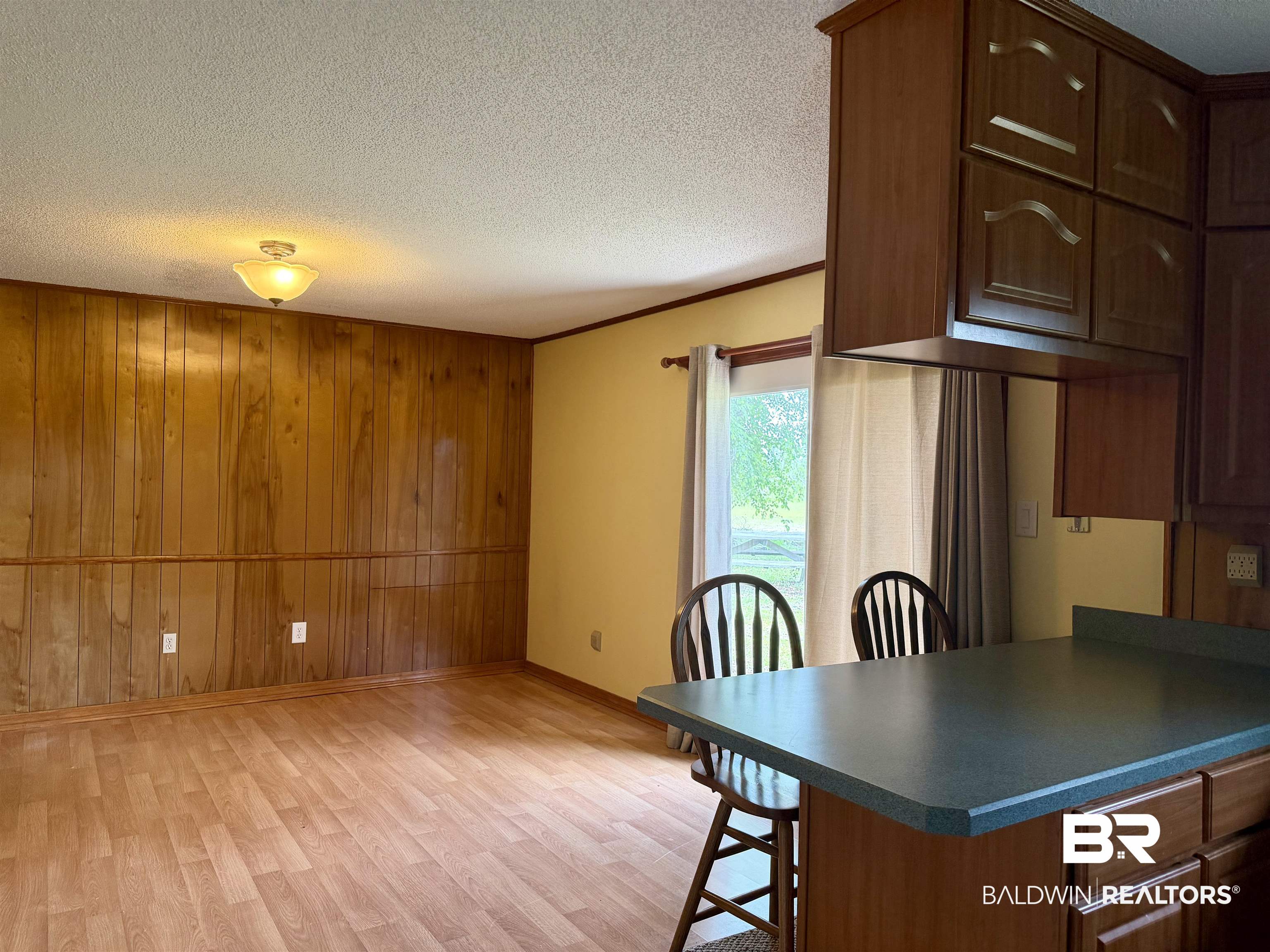 3642 Old Castleberry Road Brewton, AL 36426 - Photo 4 of 14 Wood-paneled wall accenting a spacious area with wood-finish flooring