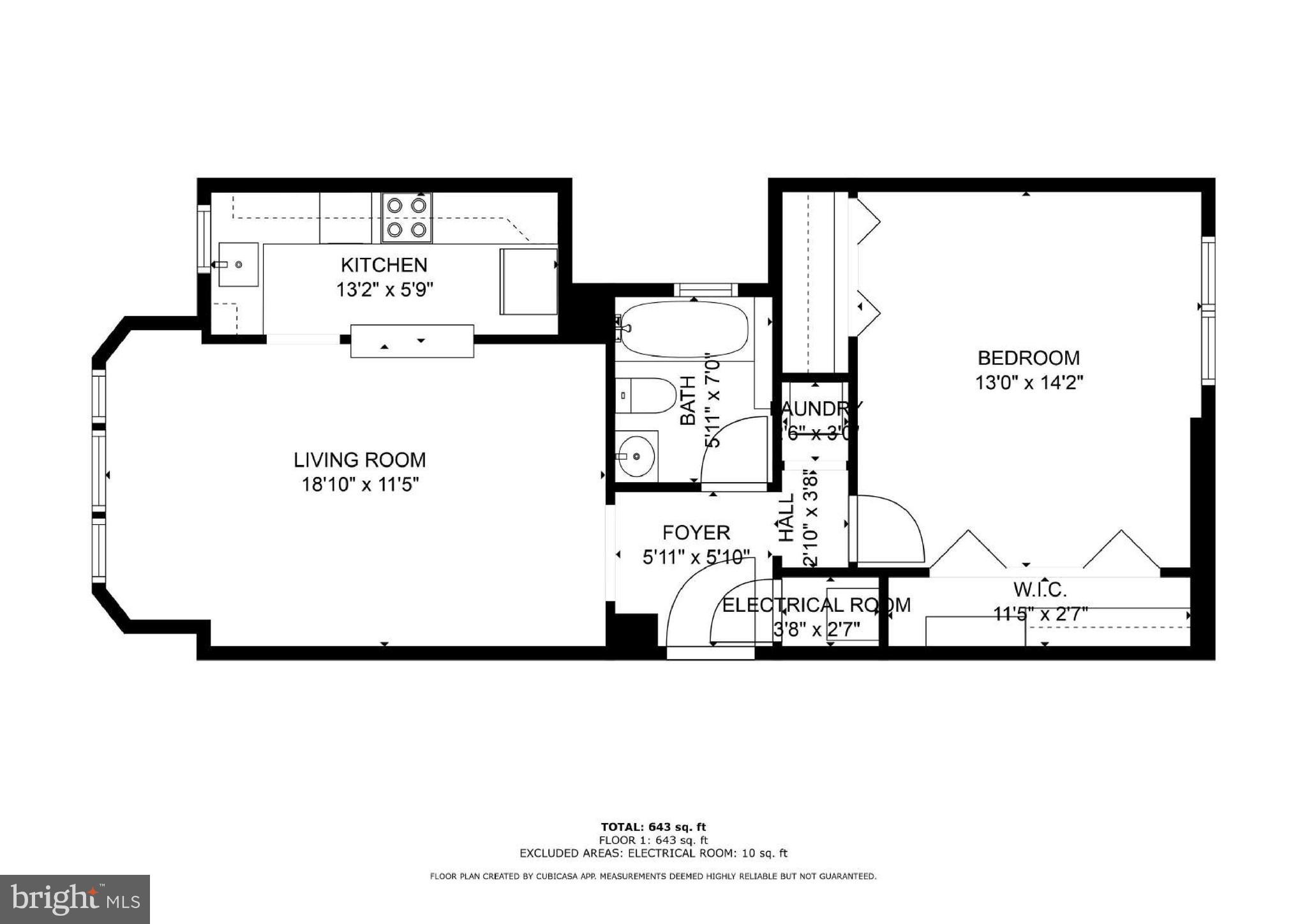 1661 Park Road Northwest, Unit 201 Washington, DC 20010 - Photo 28 of 28 Floor plan