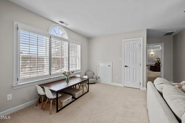 a view of an outdoor sitting space