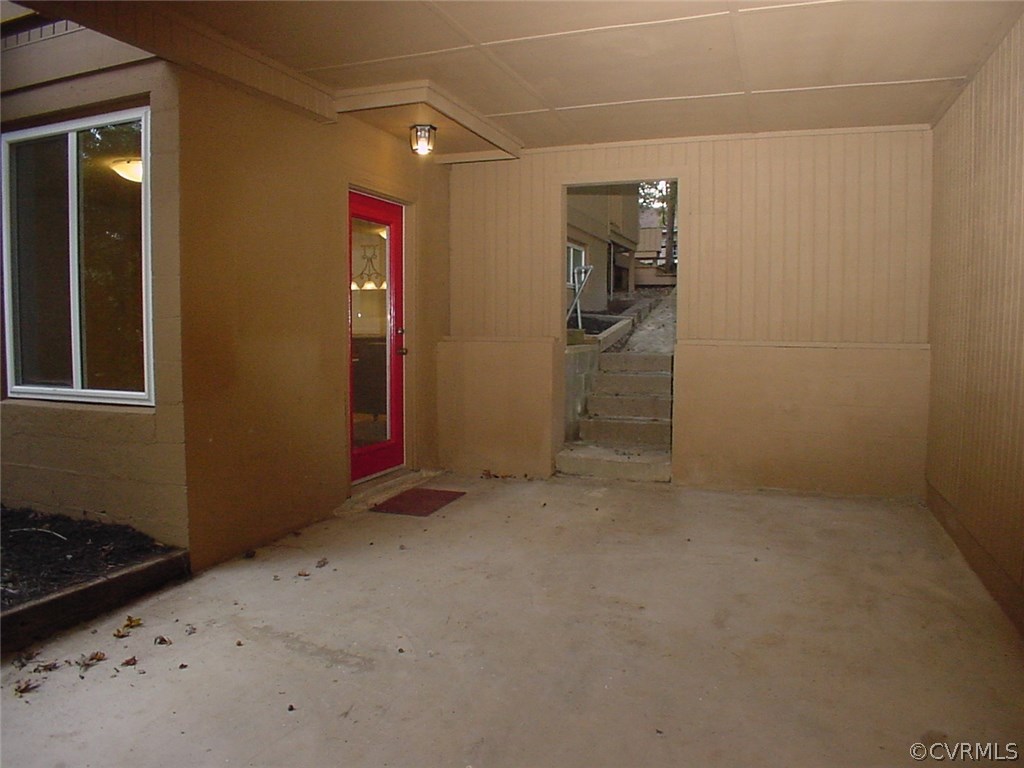 7905 Stiles Road North Chesterfield, VA 23235 - Photo 35 of 47 Carport & entrance to the family room. Concrete si
