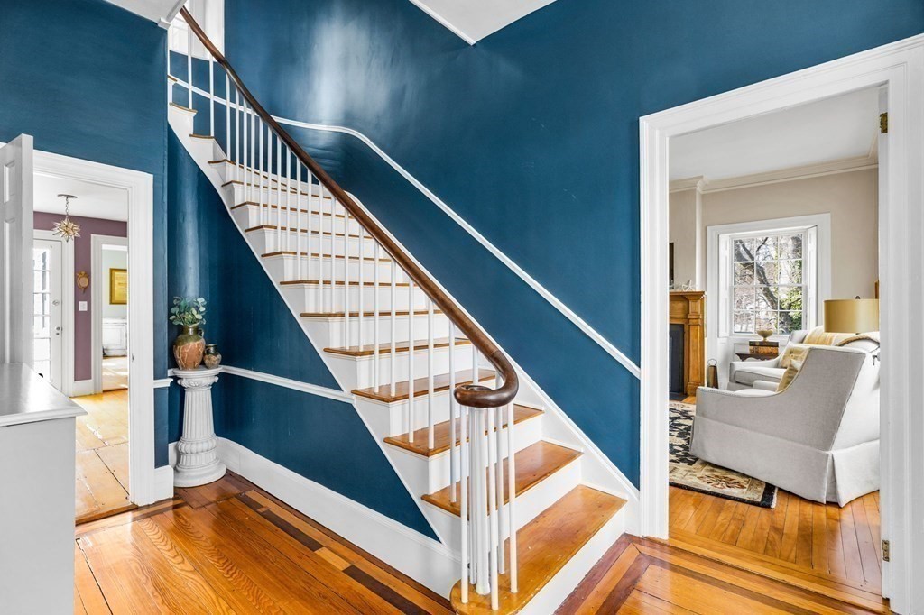 235 Main Street Hingham, MA 02043 - Photo 21 of 36 a view of entryway and hall with wooden floor