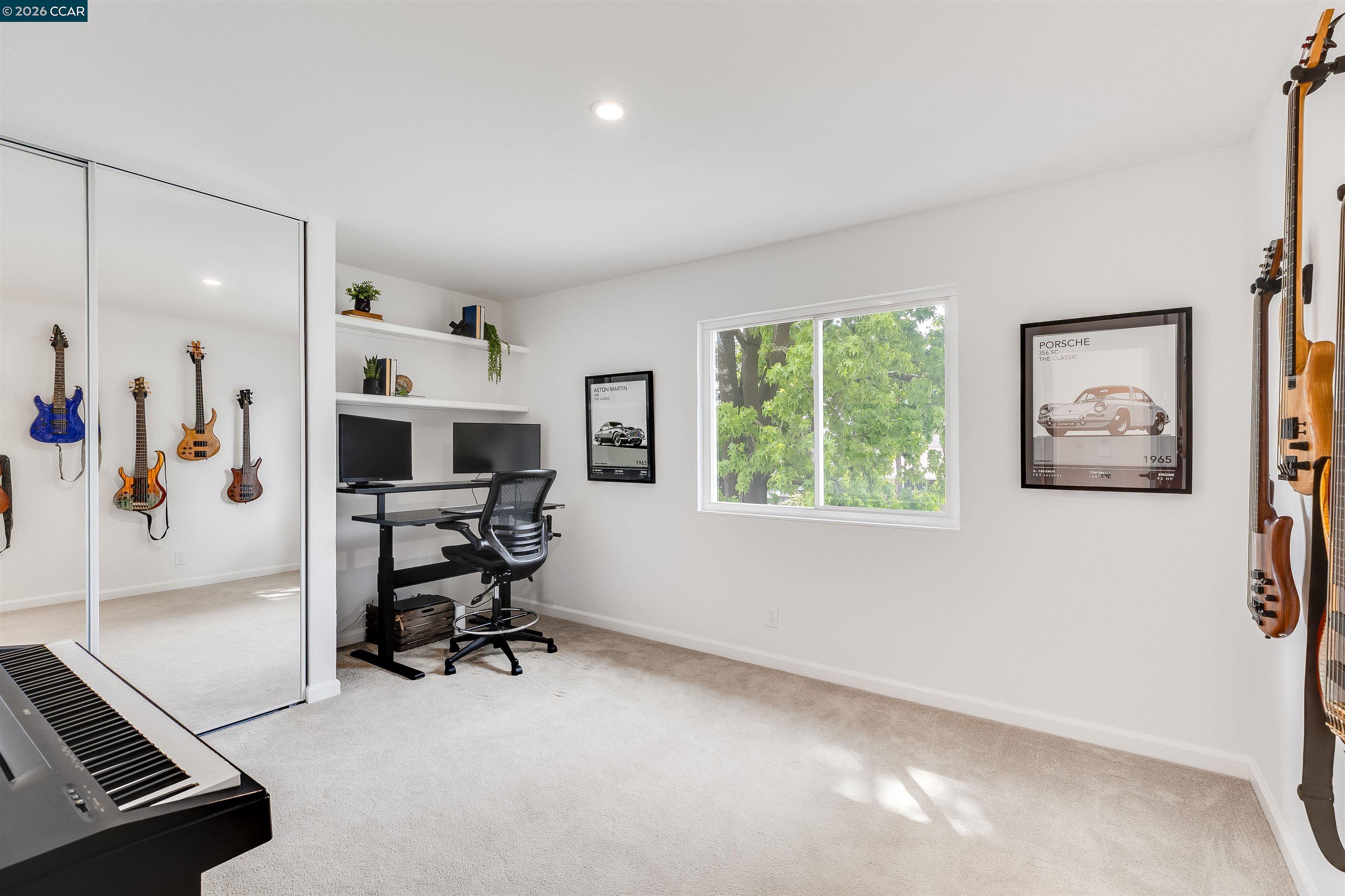 418 Devon Court San Ramon, CA 94583 - Photo 32 of 62 a view of a workspace with furniture and a window