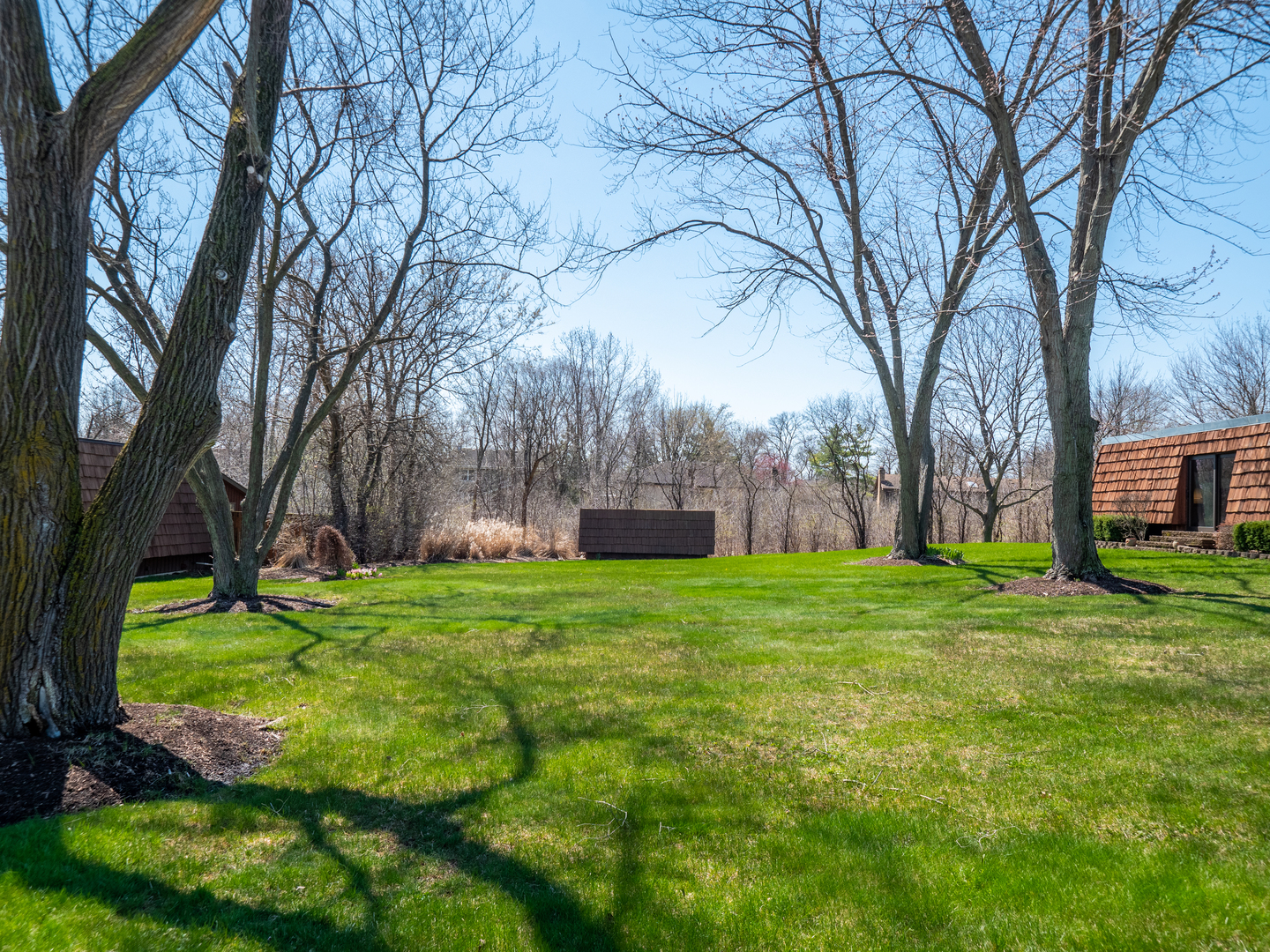 21W741 Bemis Road Glen Ellyn, IL 60137 - Photo 31 of 32 a backyard of a house with lots of green space