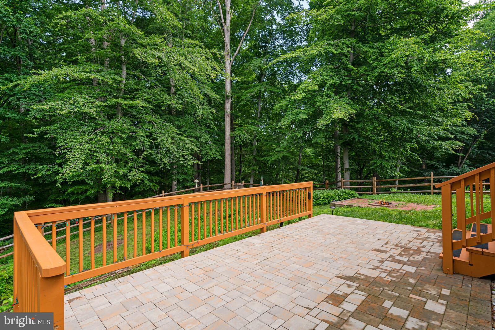 7120 Hadlow Court Springfield, VA 22152 - Photo 25 of 41 Paver patio in backyard