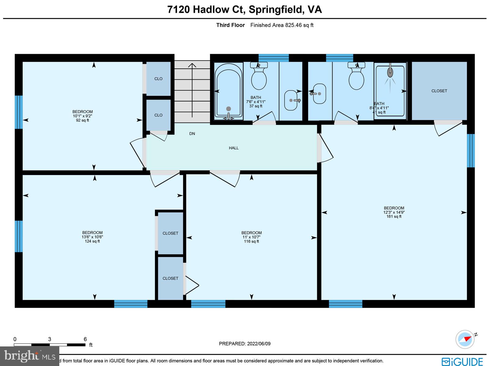7120 Hadlow Court Springfield, VA 22152 - Photo 28 of 41 Upper Lvl 2: 4 BRs , 2 full BAs