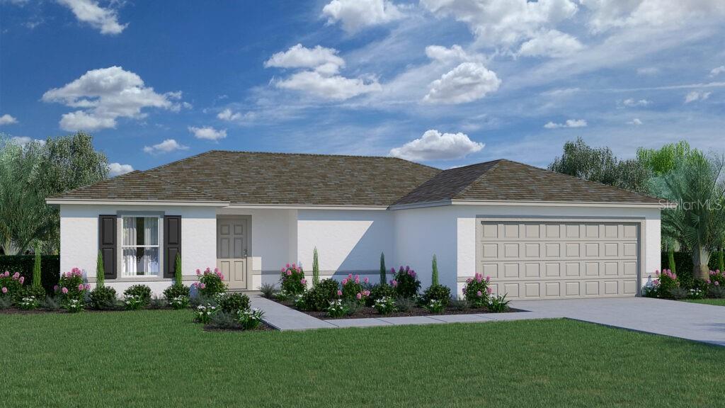 9 Ripton Place Palm Coast, FL 32164 - Photo 13 of 14 a front view of a house with a garden and yard