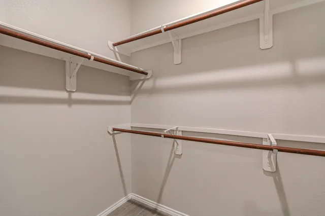 a view of a rack on the wall