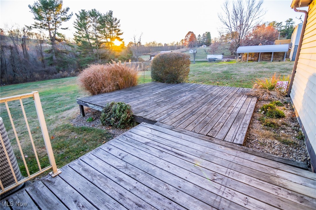 54346 Bracken Road Bridgeport, OH 43912 - Photo 12 of 50 Wooden deck with a yard