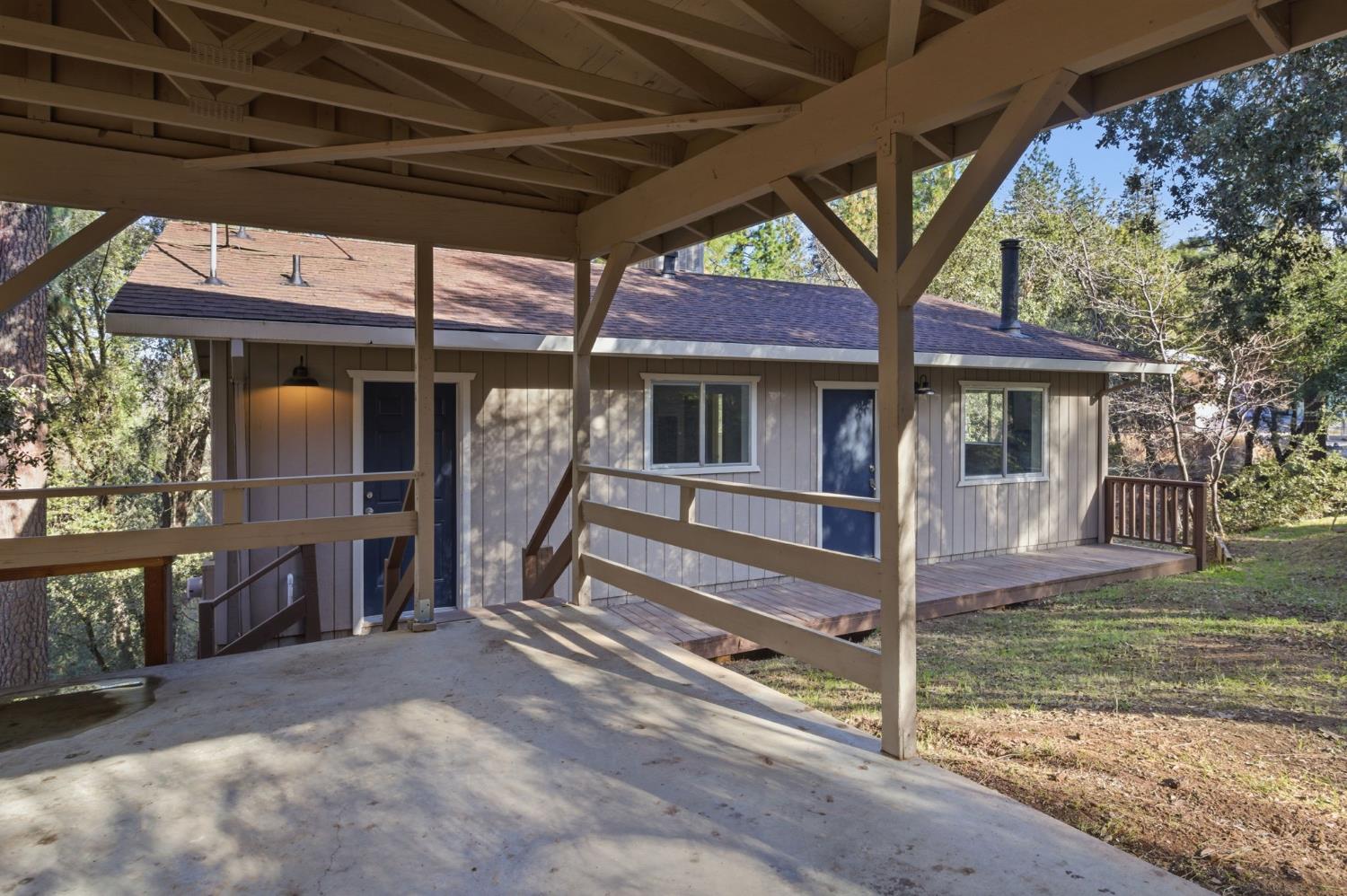 a view of a house with a porch