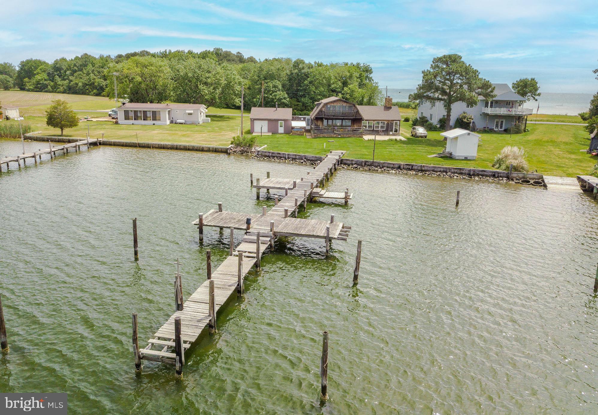 16721 St Jeromes Neck Road Dameron, MD 20628 - Photo 2 of 133 View from the end of the pier
