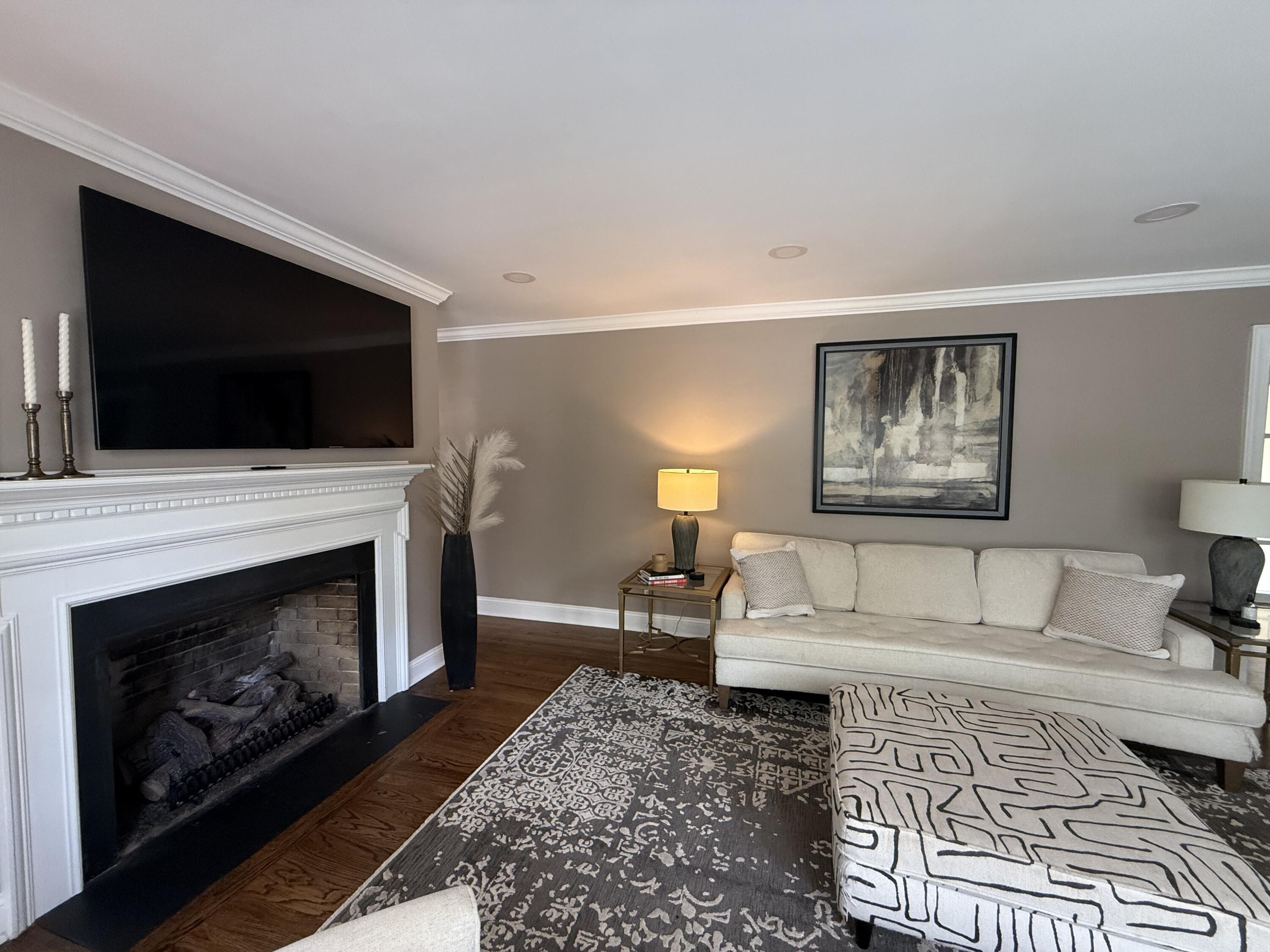 31 Riley Street Sumter, SC 29150 - Photo 26 of 65 gas log fireplace, hardwood floors.