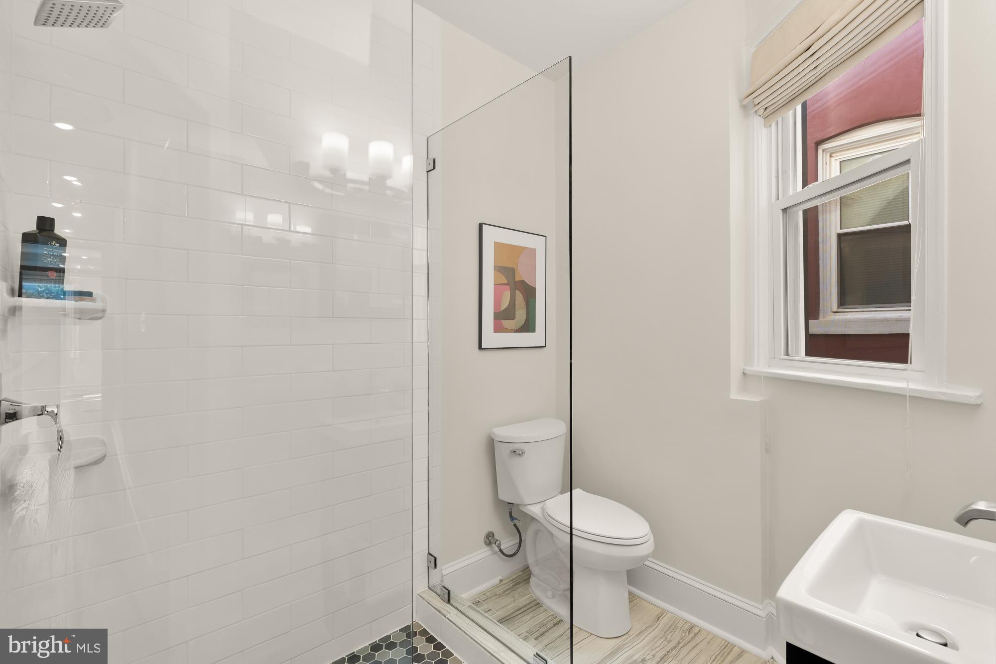 632 Acker Place Northeast Washington, DC 20002 - Photo 27 of 57 a white toilet sitting next to a bathroom sink