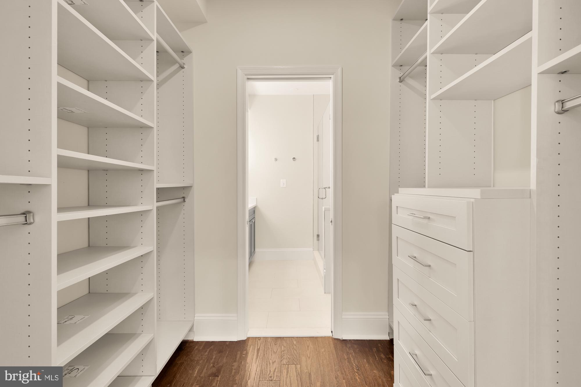 632 Acker Place Northeast Washington, DC 20002 - Photo 37 of 57 a view of walk in closet with empty racks