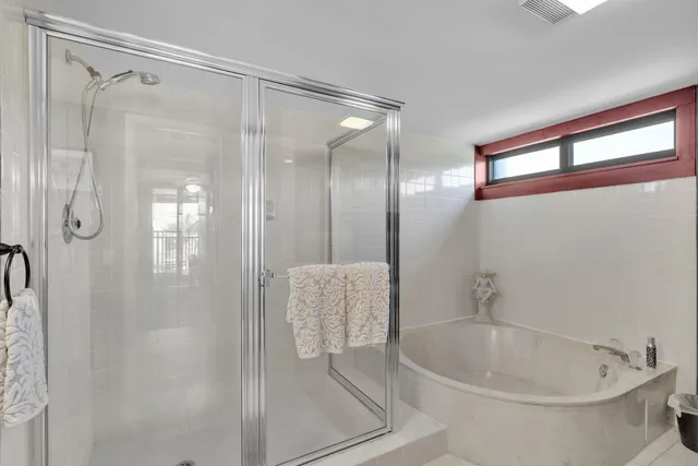 a view of a water with an ocean