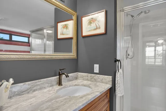 a view of front door of house and yard