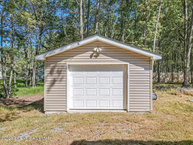 a backyard of a house