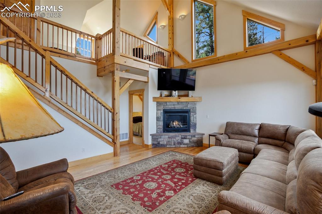 1201 County Road 512 Divide, CO 80814 - Photo 11 of 43 a view of a livingroom with furniture and a fireplace