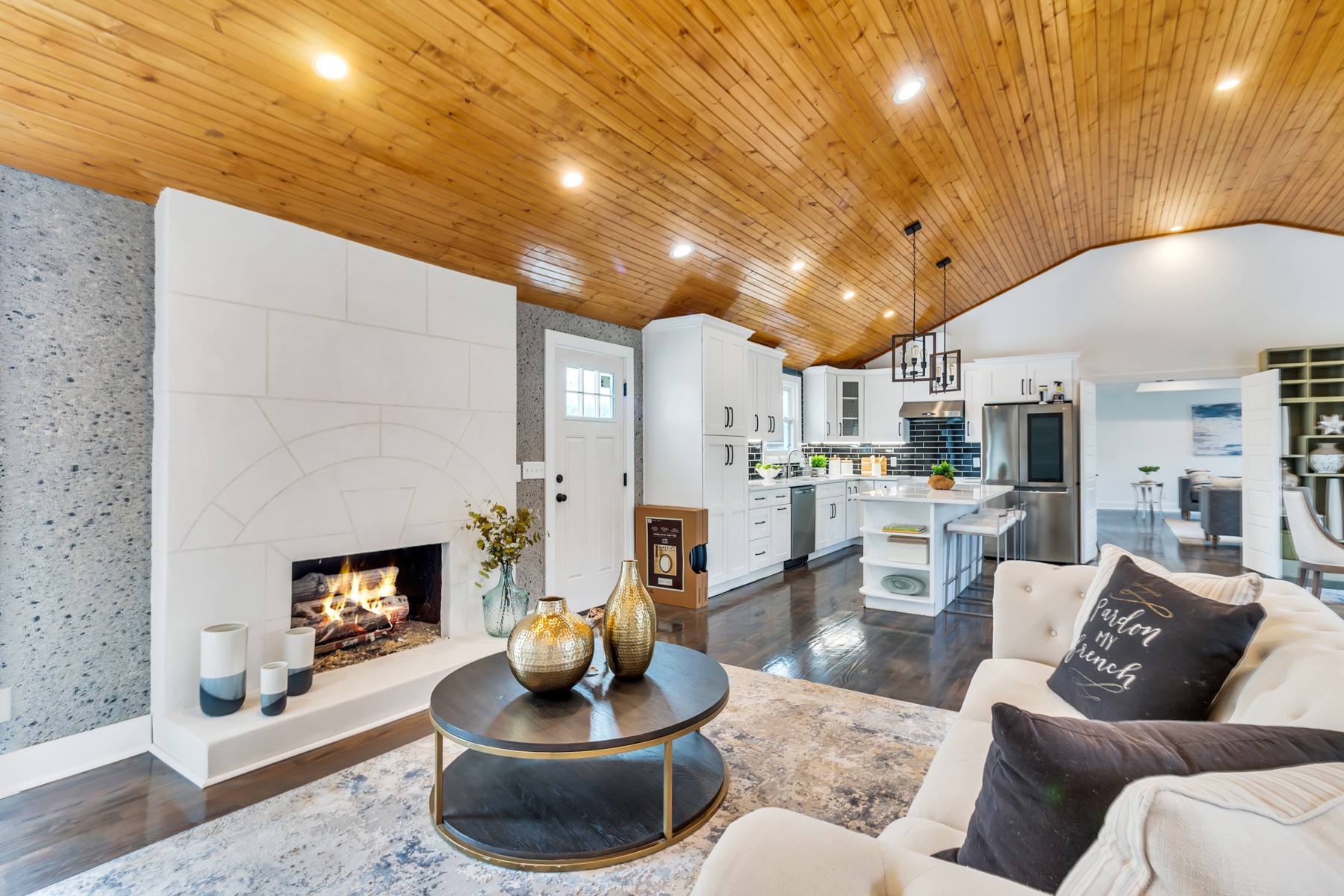 4778 Drakes Branch Road Nashville, TN 37218 - Photo 3 of 17 a living room with furniture and a fireplace