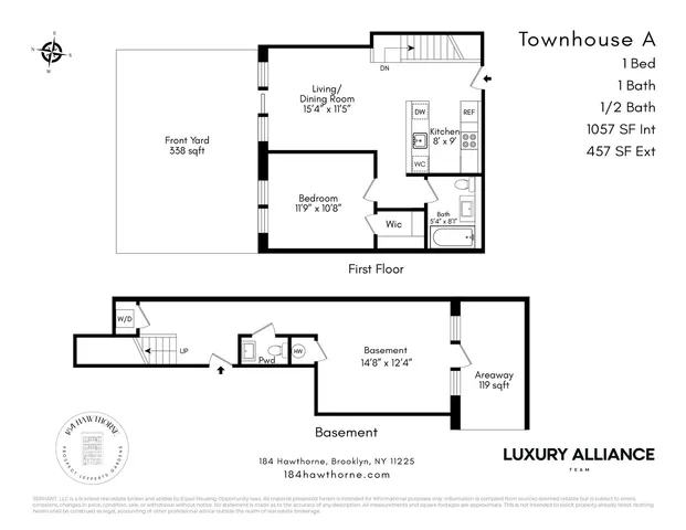 $975,000 | 184 Hawthorne Street, Unit THA | Prospect Lefferts Gardens