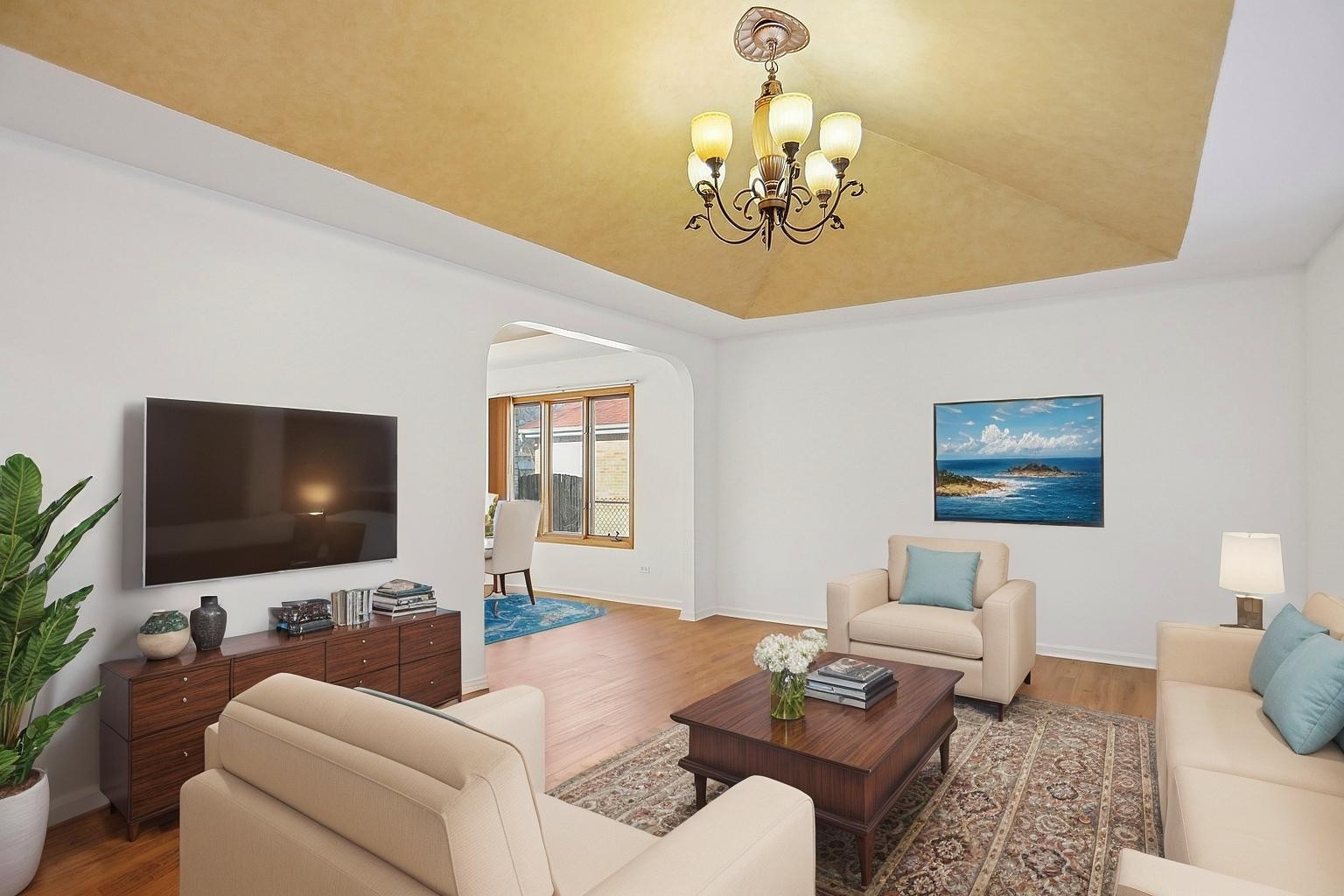 16408 Turner Avenue Markham, IL 60428 - Photo 3 of 24 a living room with furniture and a flat screen tv